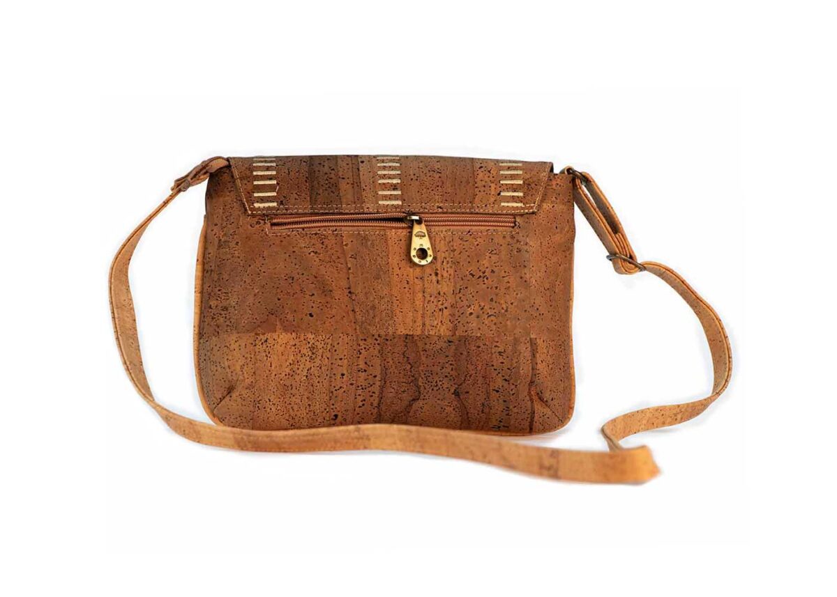 Cork Taco Crossbody Bag With Square Embroidered SektorCorkPortugal