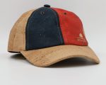 Red and Blue Cork Baseball Cap