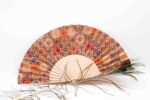 Cork Hand Fan with drawing Mosaic SektorCorkPortugal