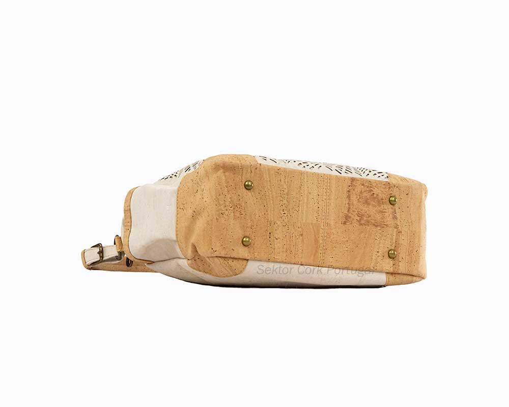 Cork Shoulder Bag Laser Daisy SektorCorkPortugal